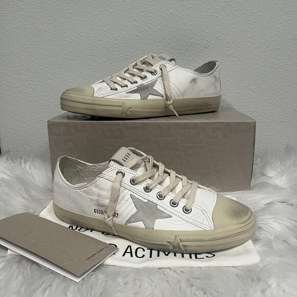 Golden Goose Vstar 2 Leather Distressed Sneaker Superstar Stardan Pure 43 US 10 - Picture 1 of 9
